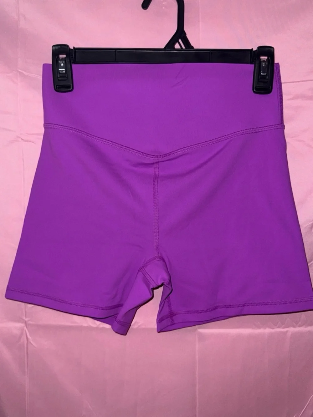 Fabletics High-Rise Violet Bike Shorts